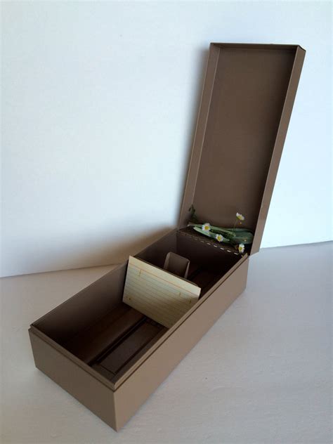 metal file card box|metal index card box 3x5.